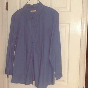 Stretchy Blue 3X Old Navy Button Down Shirt